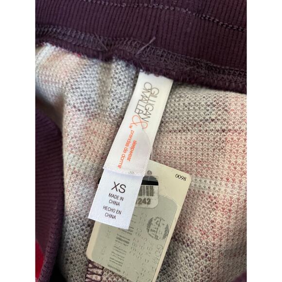 Gilligan & O’Malley Red Plaid Pajama Jogger Pants NWT XS Cozy Holiday Lounge NEW - Picture 9 of 10